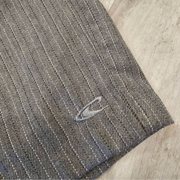 O'Neill Shorts Mens Size 38 Flat Front Gray Pinstripe Casual Oneill Vacation - Picture 5 of 6